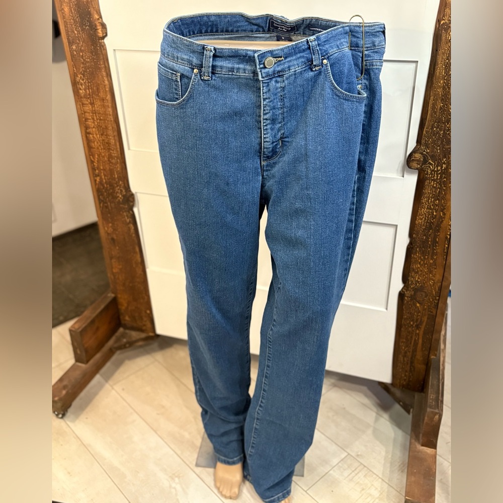 Charter Club Women’s Blue Jeans Size 16 Lexington Straight Fit YKK Zipper